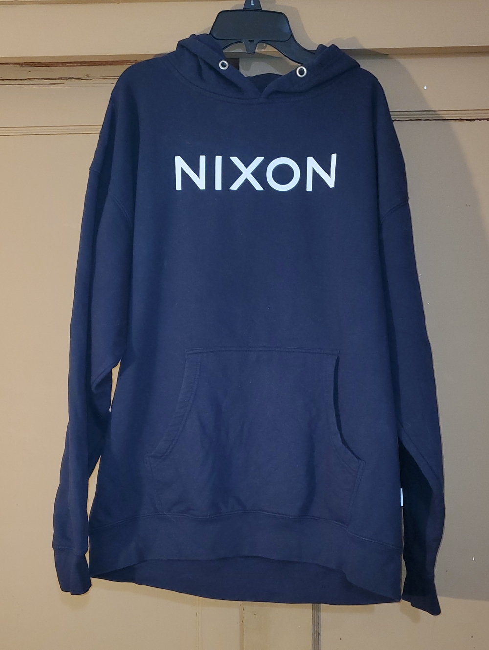 Nixon Navy Hoodie with White Logo